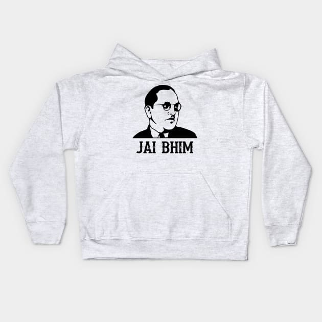 Ambedkar Jayanthi Jai Bhim / Bheem Kids Hoodie by alltheprints